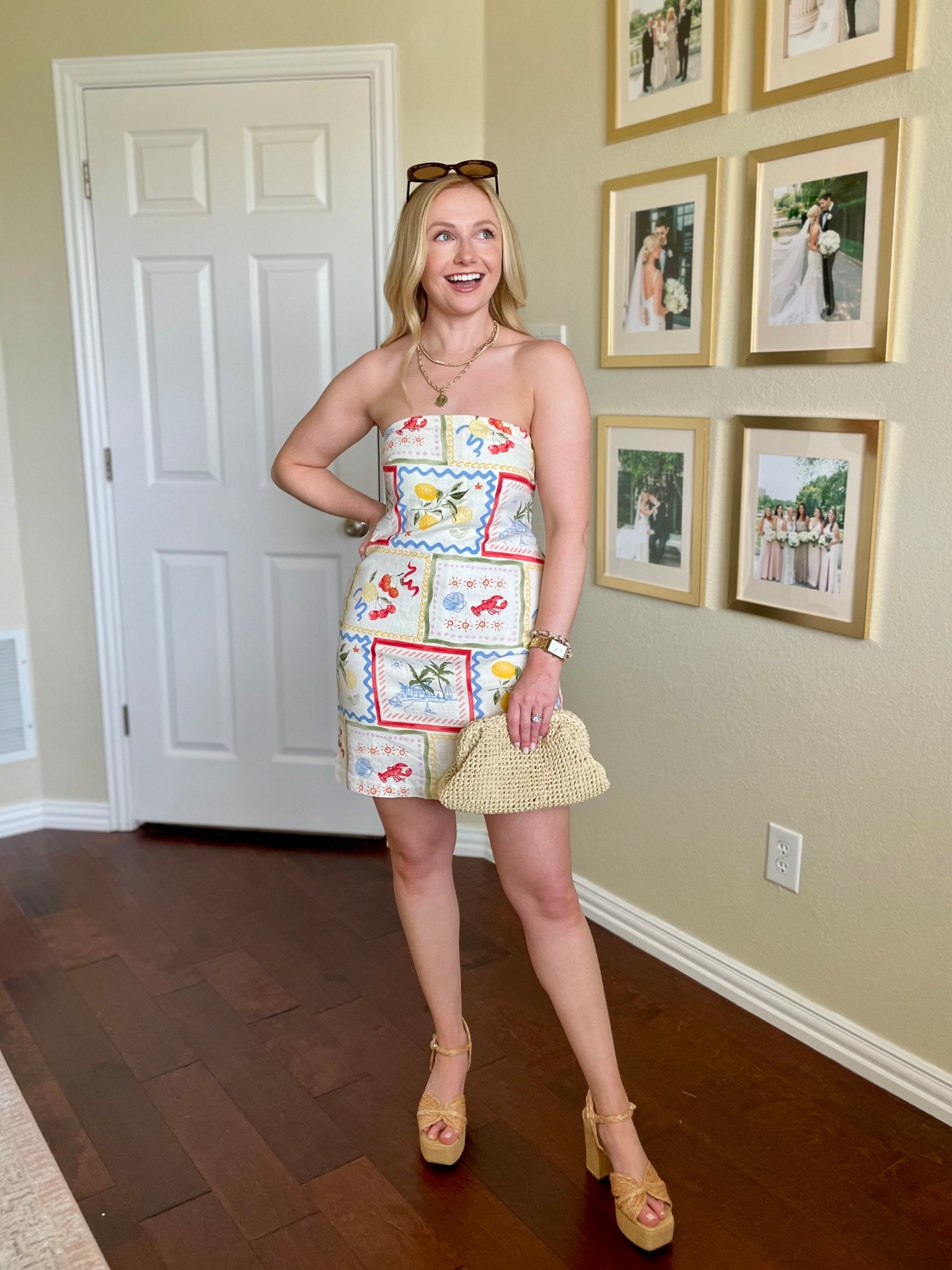 This is such a cute and comfortable romper! Wearing an XS regular | vacation outfit, vacation dress, coastal print, coastal style, summer outfit 

#LTKStyleTip #LTKSeasonal #LTKSaleAlert