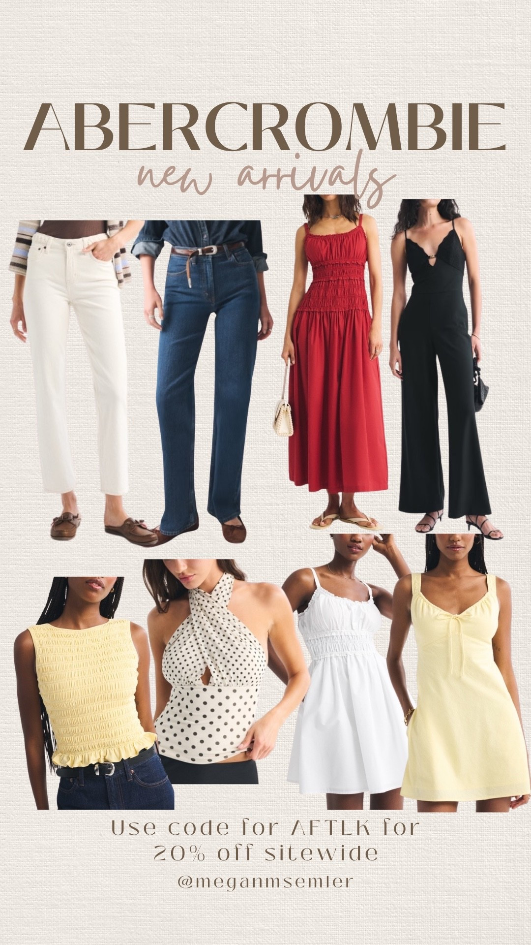 Abercrombie new arrivals that are also part of the LTK spring sale! Use code AFLTK for 20% off 

#LTKSpringSale #LTKSeasonal #LTKSaleAlert