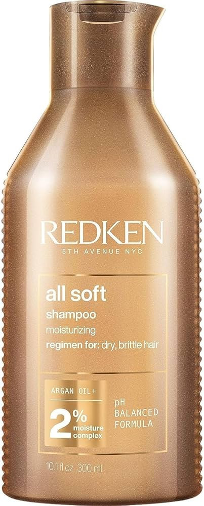 Redken All Soft Shampoo For Dry Hair - Provides Intense Softness and Shine, With Argan Oil | Amazon (US)