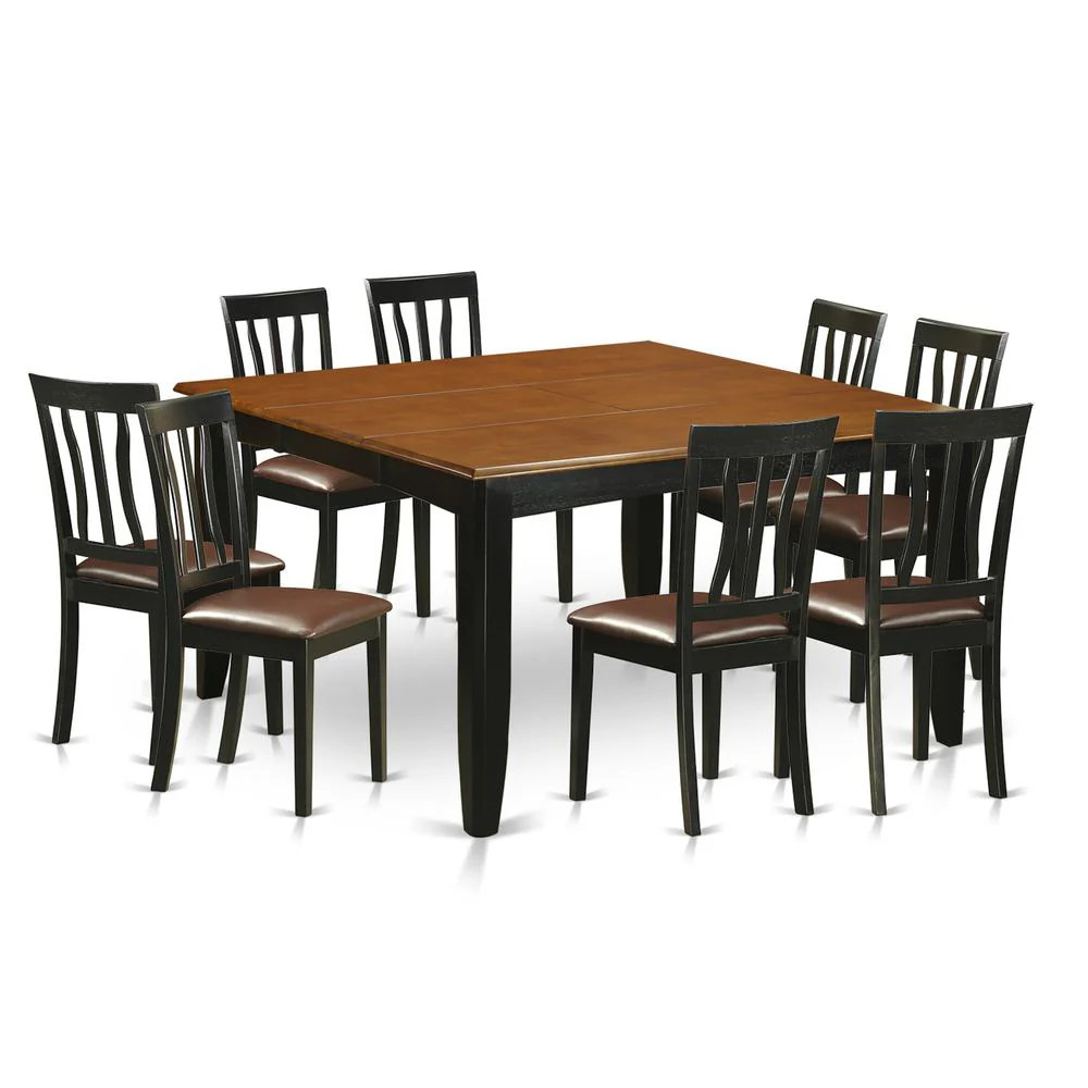 9 Pc Dining room set-Dining Table and 8 Wood Dining Chairs | Shop Simon