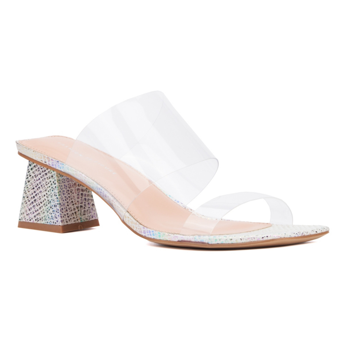Women's Malina Heel Sandal - Wide Width - Clear | Macy's