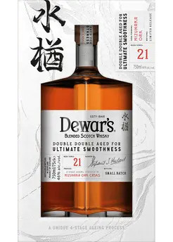 Double 21 Year Mizunara Oak Cask Blended Scotch by Dewar's | 750ml | Japan | Total Wine