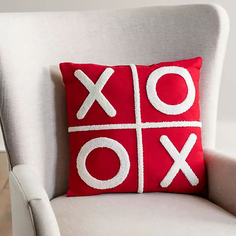 New!Red and White XOXO Pillow | Kirkland's Home
