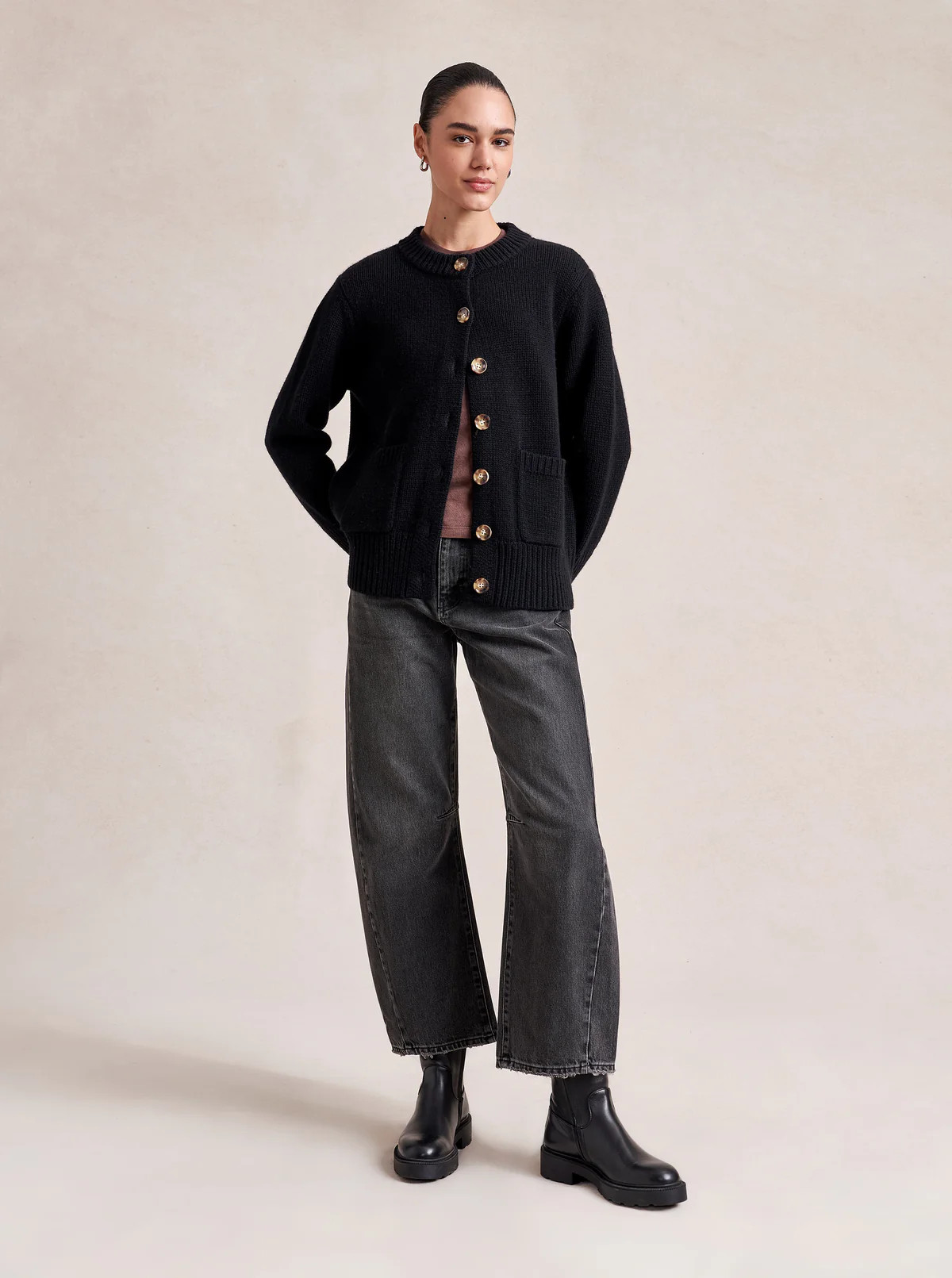 Solid Marin Cardigan | La Ligne