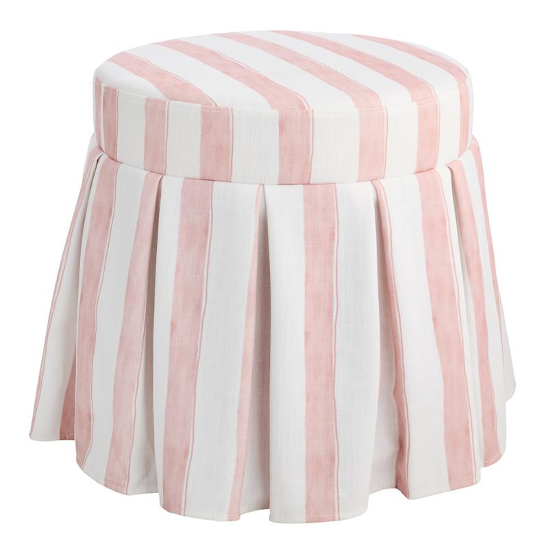Angelina Ottoman, Pink Stripe | At Home