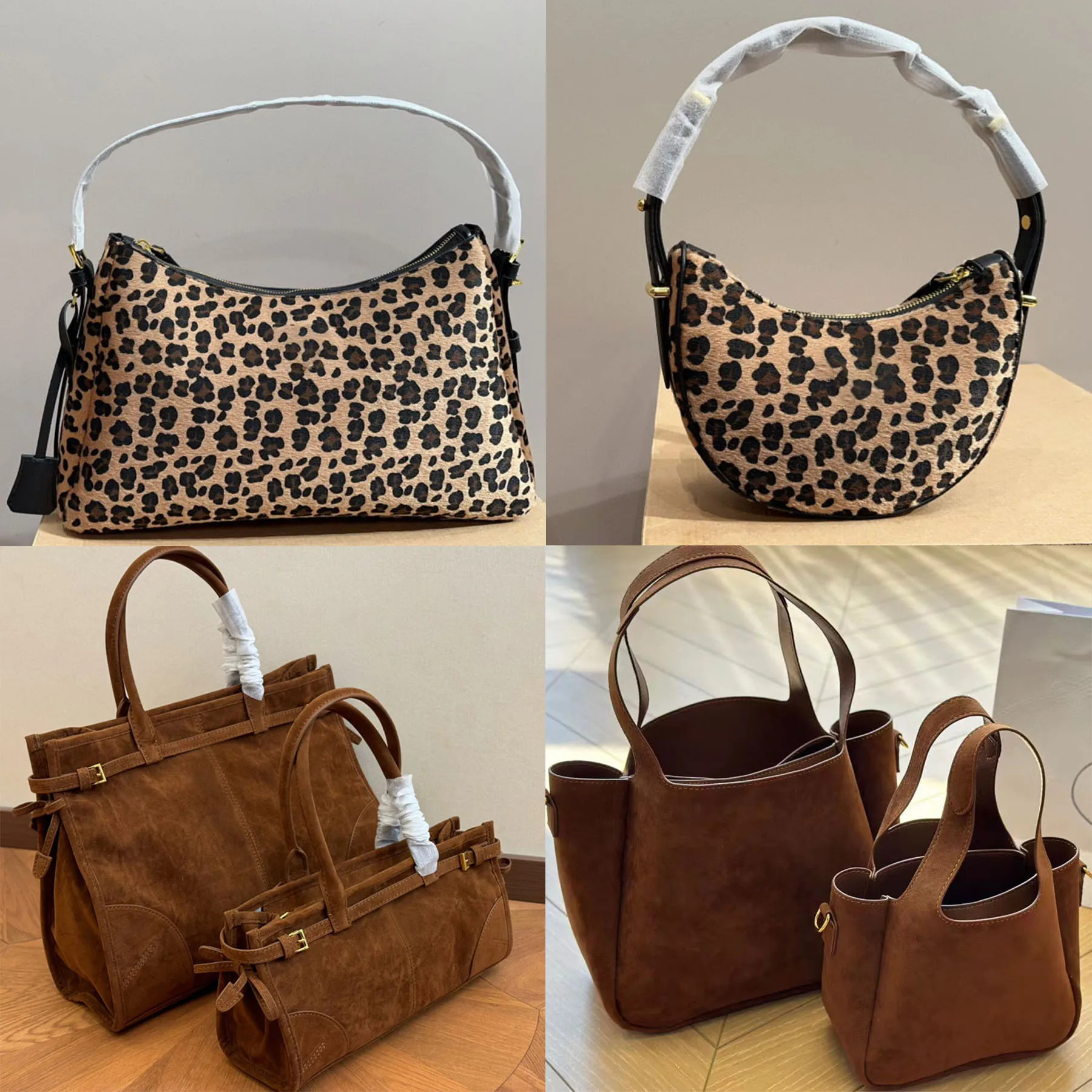 Save Big on Bulk Shoulder Bag Suede Brown Brown Suede Bag Designer Shoulder Bag Women Luxury Tote... | DHGate