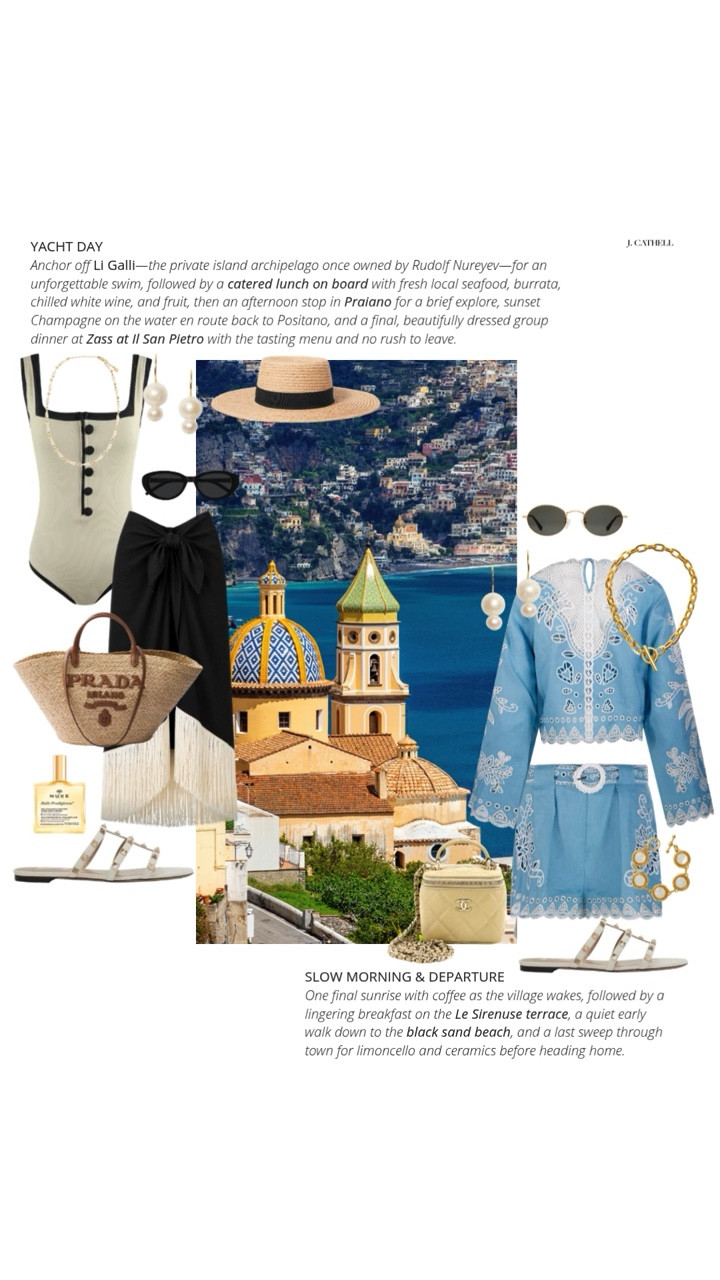 The Amalfi Coast, done right 🇮🇹✨

This is the trip—the one you think about for years. Ravello, Positano, Capri… private boats, unforgettable dinners, and the kind of views that don’t feel real. Every detail planned, every moment intentional.

Sharing the looks I’d pack for it all—from elevated day outfits to dinners that deserve something special. Save this for your dream trip and tap to shop. 🤍#AmalfiCoast #ItalyTravel #LuxuryTravel #VacationStyle #EuroSummer #

#LTKTravel #LTKOver40 #LTKootd