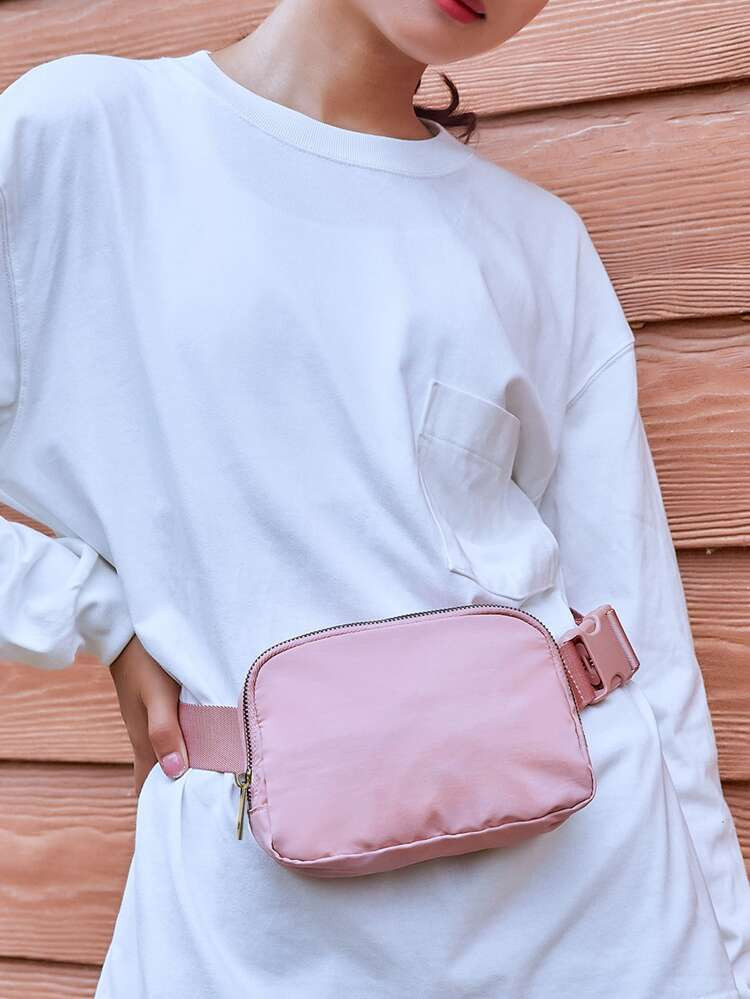 Zip Front Fanny Pack | SHEIN