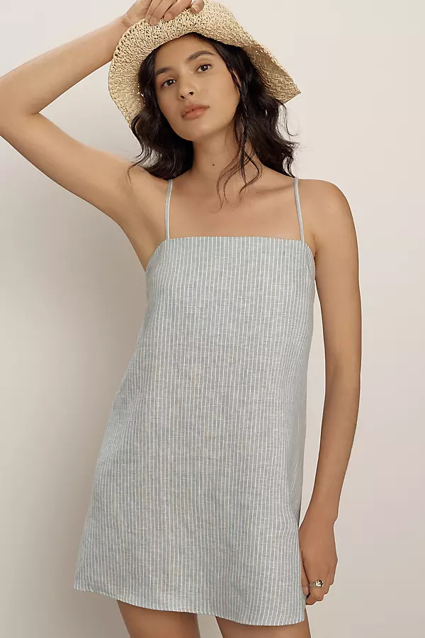 Reformation Aubree Linen Mini Dress | Anthropologie (US)
