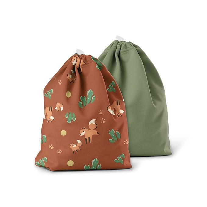 Esembly Ditty Bag Duo - Reusable Waterproof Wet Bags for Cloth Diapers, Swimsuits, Toiletries, an... | Amazon (US)