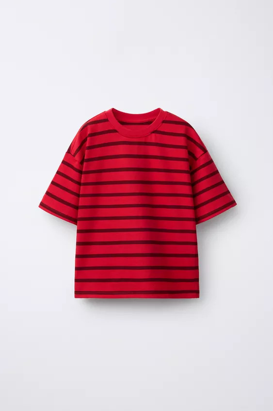 T-SHIRT RAYURES HEAVY WEIGHT | Zara FR