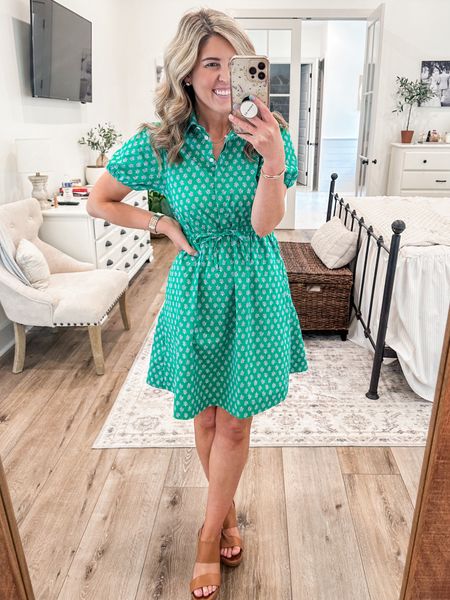 Tuesday work outfit💚 under $60

Size- 00 regular 
I’d recommend normal sizing over petite sizing for a better length for work

Heels-size 6 (go down 1/2 size)

Work outfit, work dress, summer workwear, business casual, office outfit, office dress 

#LTKFindsUnder50 #LTKSaleAlert #LTKWorkwear