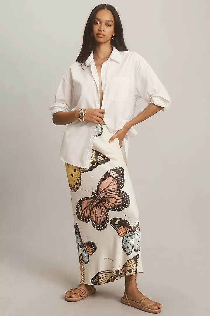 The Tilda Maxi Slip Skirt | Anthropologie (US)