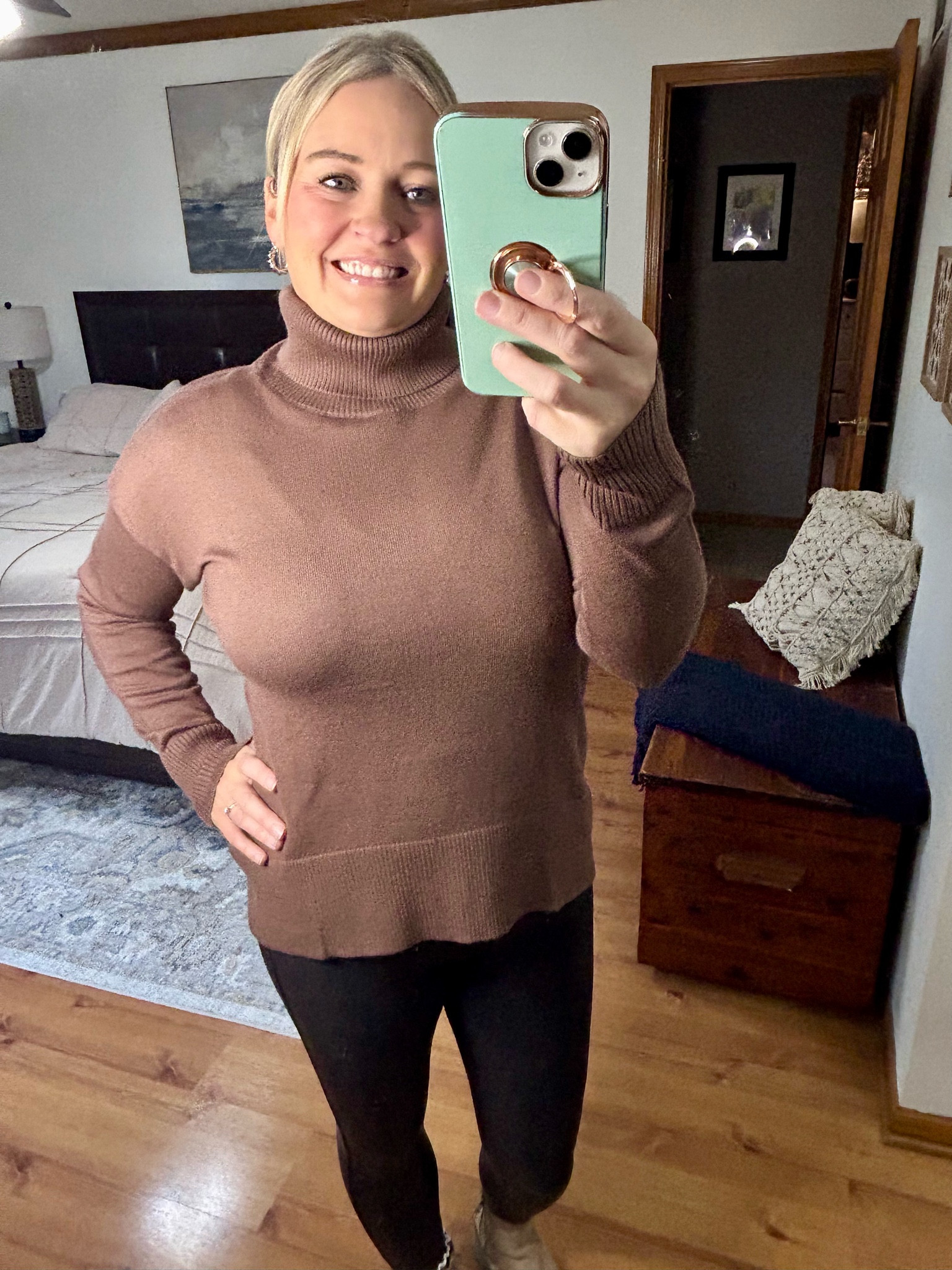 This sweater is super soft and has a slightly curved hem…I love the length too!

#LTKSaleAlert #LTKSeasonal #LTKOver40