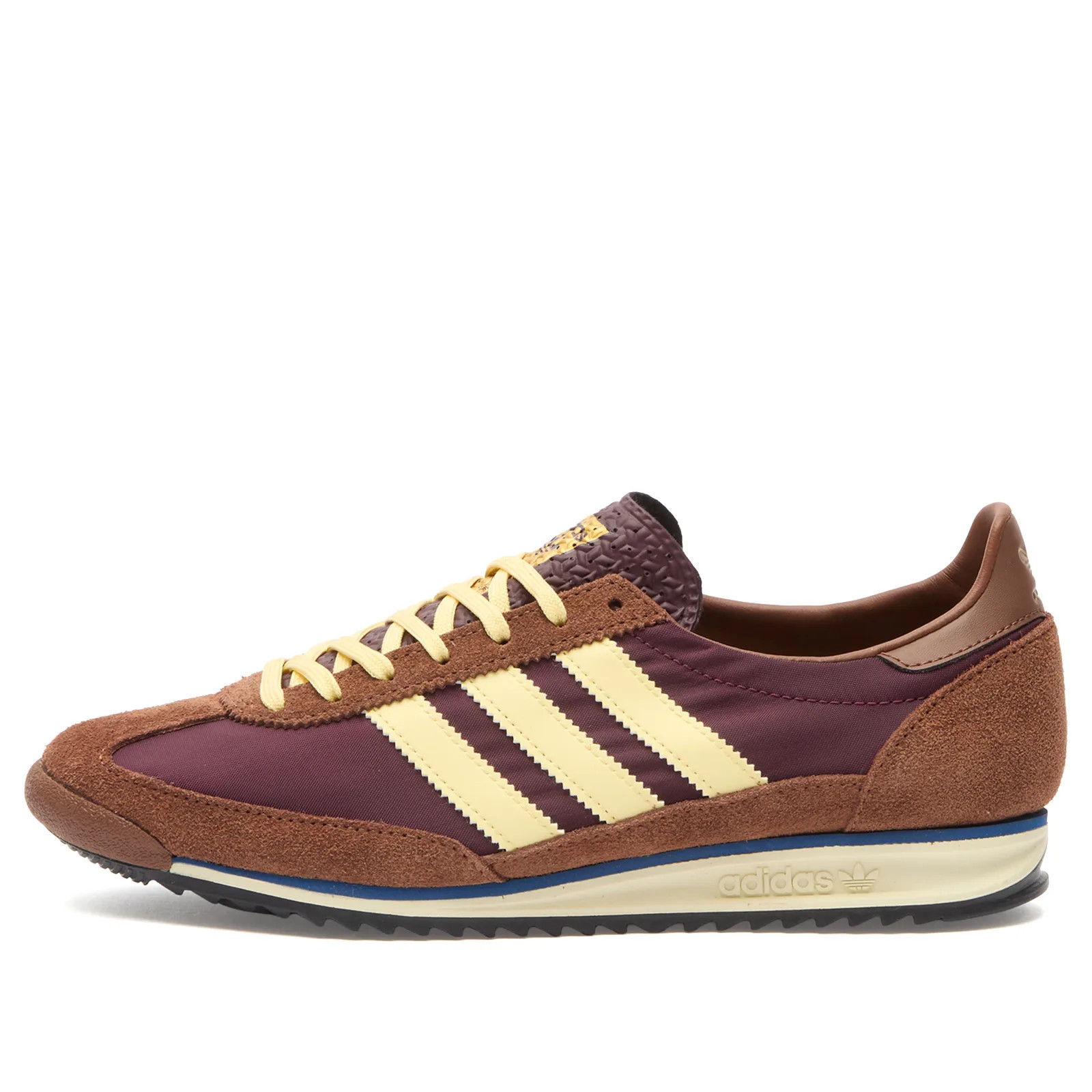 Adidas SL 72 Sneakers in Maroon/Almost Yellow/Preloved Brown, Size UK 4.5 | END. Clothing
