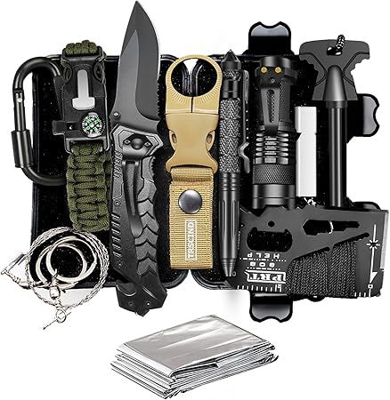 Gifts for Men Dad Husband, Christmas Stocking Stuffers, Survival Gear and Equipment 14 in 1, Surv... | Amazon (US)