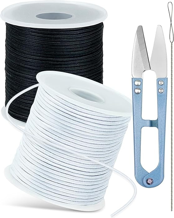 FIVEIZERO 2 Rolls Elastic Bracelet String Total 330 Feet,1.0mm,1.2mm,1.5mm Elastic Cord for Beadi... | Amazon (US)