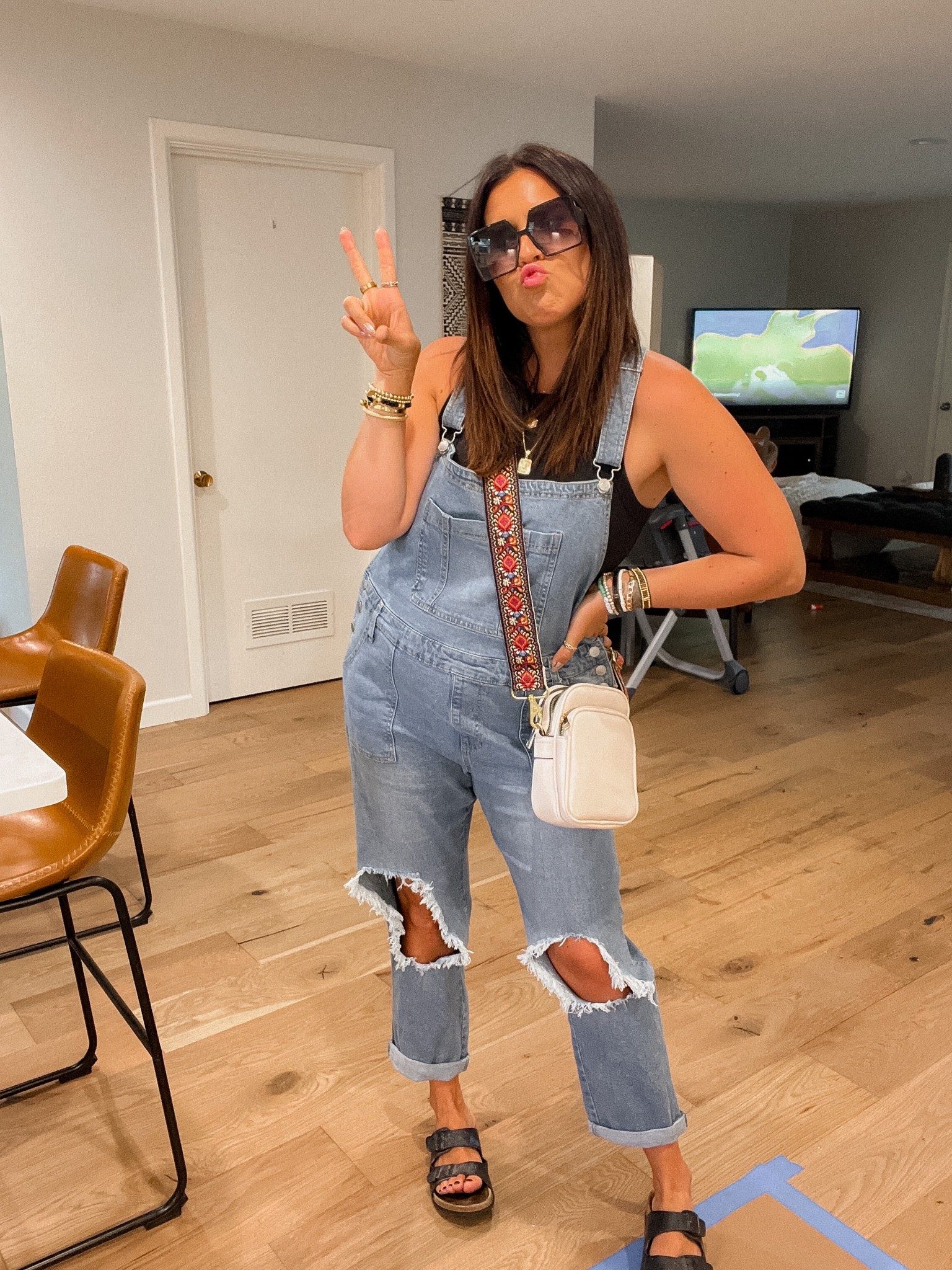 Overalls: XL
Tank: Large


#LTKunder50 #LTKstyletip #LTKitbag