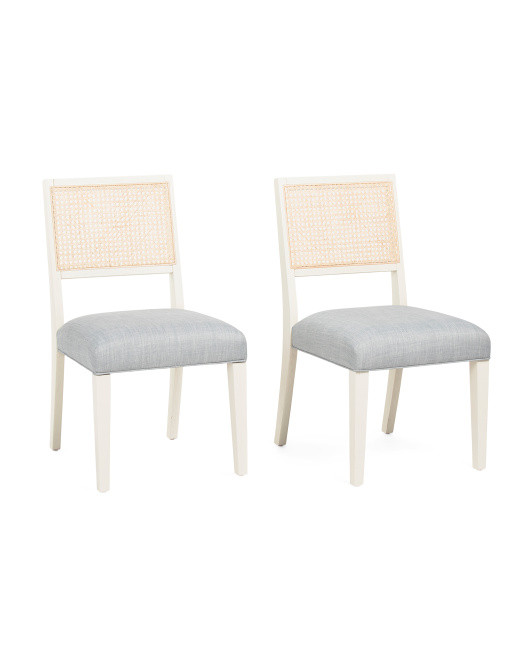 Set Of 2 17x34 Cane Dining Chairs | TJ Maxx