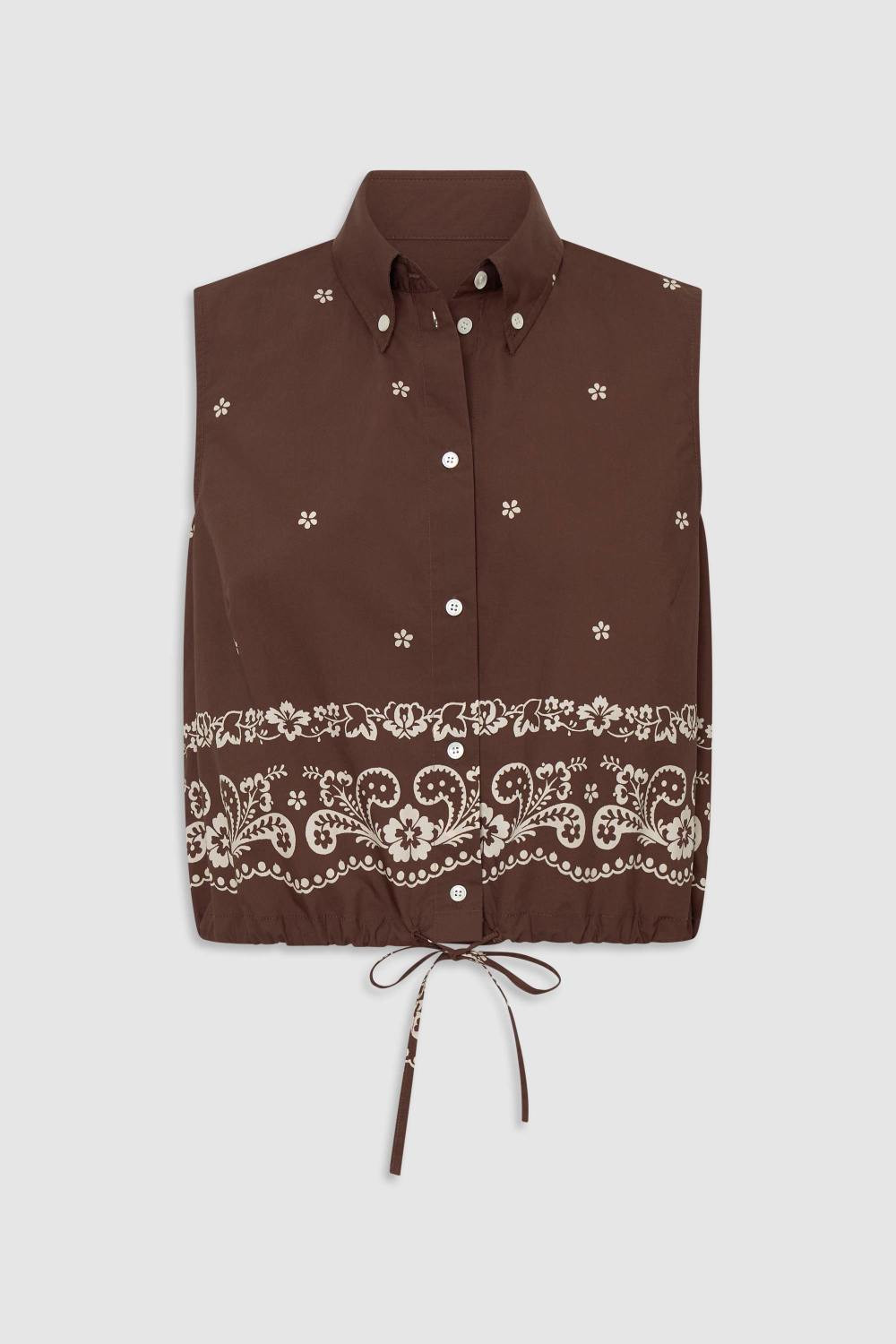Floral Bandana Crop Shirt | Oroton