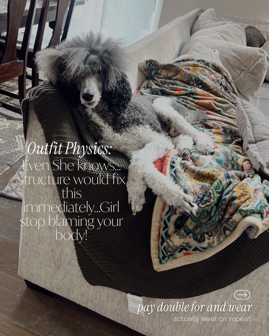  ✨Tap the bell, save and ❤️ for over 40 fashion, midlife style, midsize fashion and luxury looks for less. 

Outfit Physics means your clothes create the shape, not your body.

These are the 16 spring pieces I would pay double for
because they truly do the work for you.

They skim, lift, and balance in all the right places
and they make getting dressed feel so much easier
especially if your body has changed in midlife or you’re dealing with a hormonal belly

No squeezing
No hiding
Just thoughtfully built outfits that actually flatter

Comment COMFY and I’ll send you all the details 🤍
Save this for the next time nothing feels right in your closet
Share it with a friend who’s been feeling the same way
And follow along for more Outfit Physics and anti pooch style that actually works

👑"Helping you look good, feel good!" - Lindsey Denver


Follow my LTK @Over40andmidlife on the @shop.LTK app to view this post and get my exclusive app-only content!

#liketkit #LTKMidsize #LTKOver40 #LTKPlusSize
@shop.ltk
https://liketk.it/67GVy