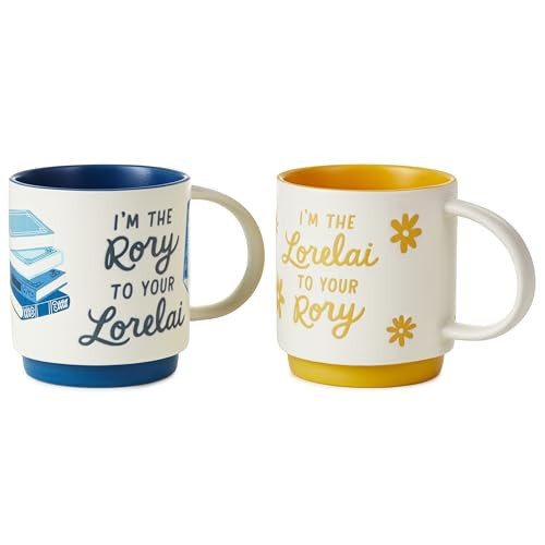 Hallmark Gilmore Girls Mug Set (Lorelai and Rory) Set of 2 Stacking Mugs, Mom Gift for Mother's Day | Amazon (US)