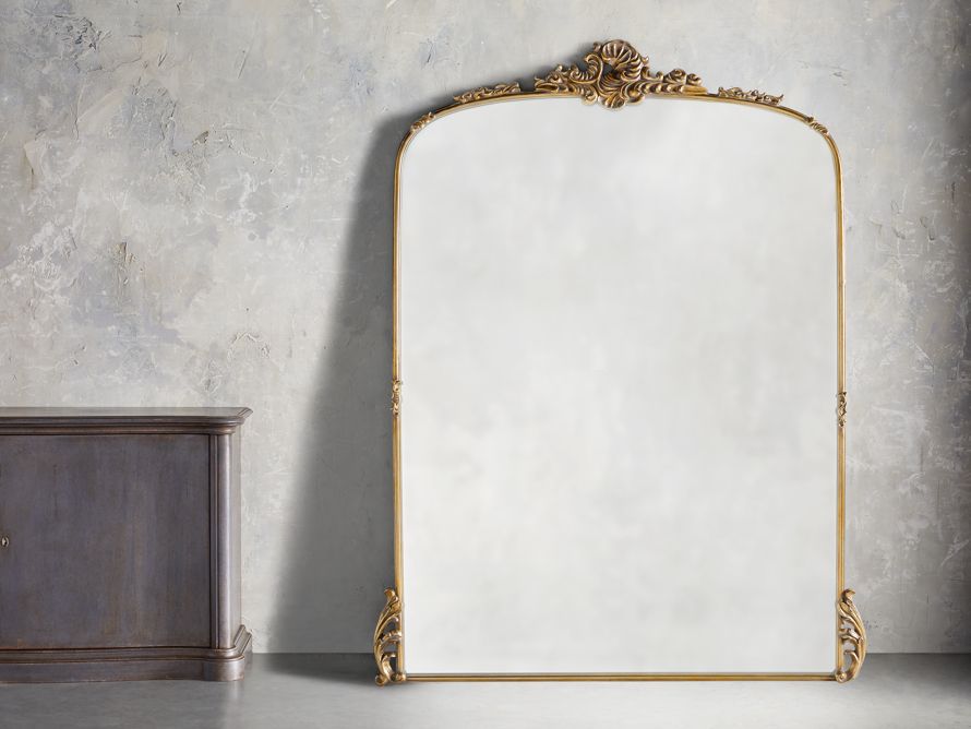 Amelie Grand Mirror in Gold | Arhaus | Arhaus