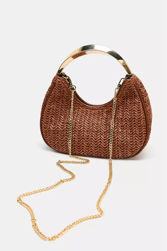 BAG WITH METAL HANDLE DETAIL | Zara UK
