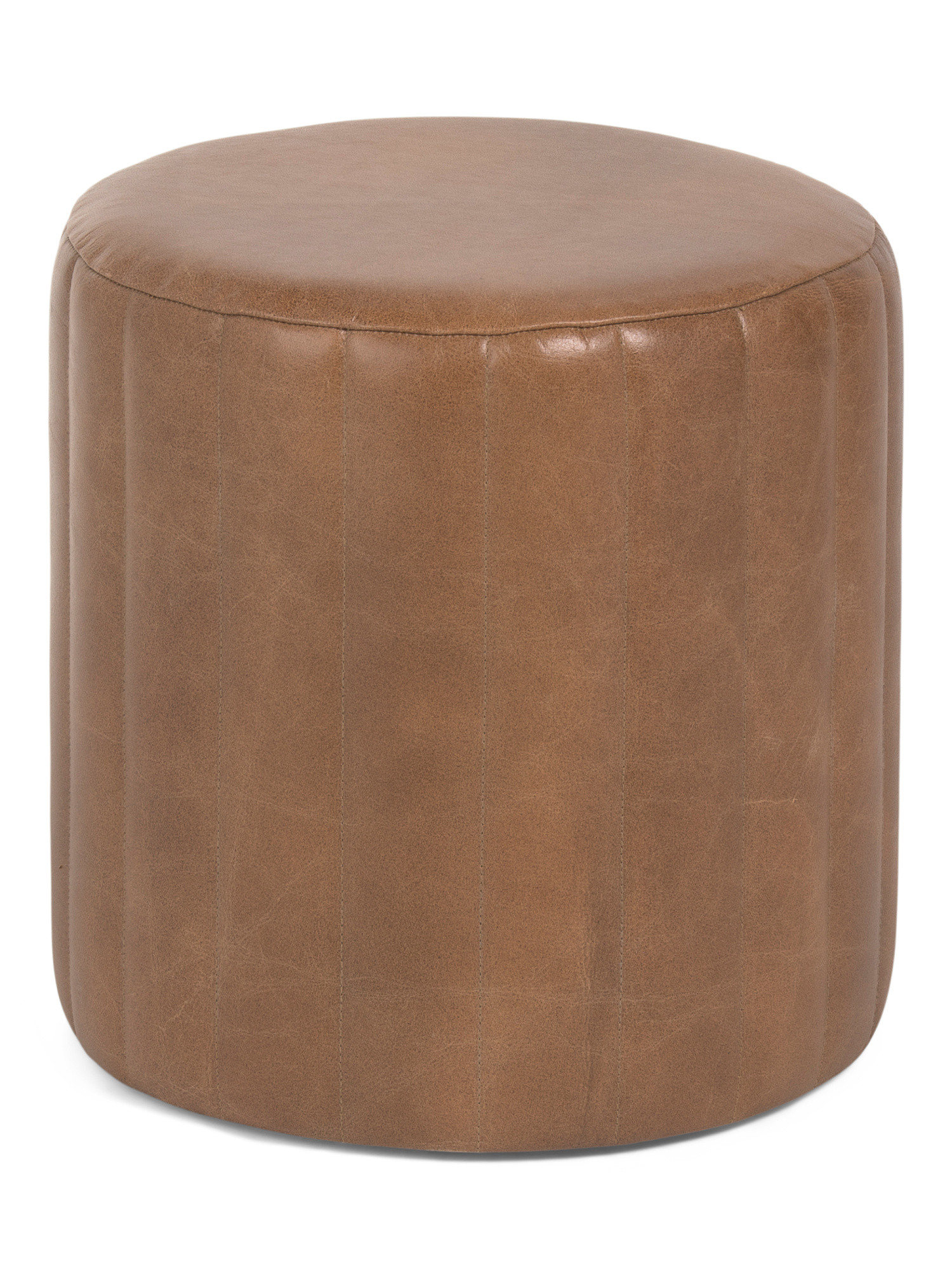 16x15 Leather Footstool Ottoman | TJ Maxx