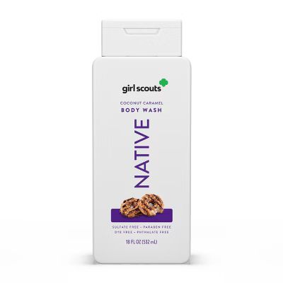 Native Limited Edition Girl Scout Coconut Caramel Cookie Body Wash - 18oz | Target