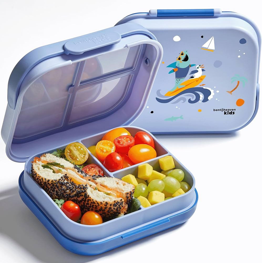 Bentoheaven Premium Bento Lunch Box for Kids, 9 Designs, Leak-proof 3-4 Compartments, Divider, Id... | Amazon (US)