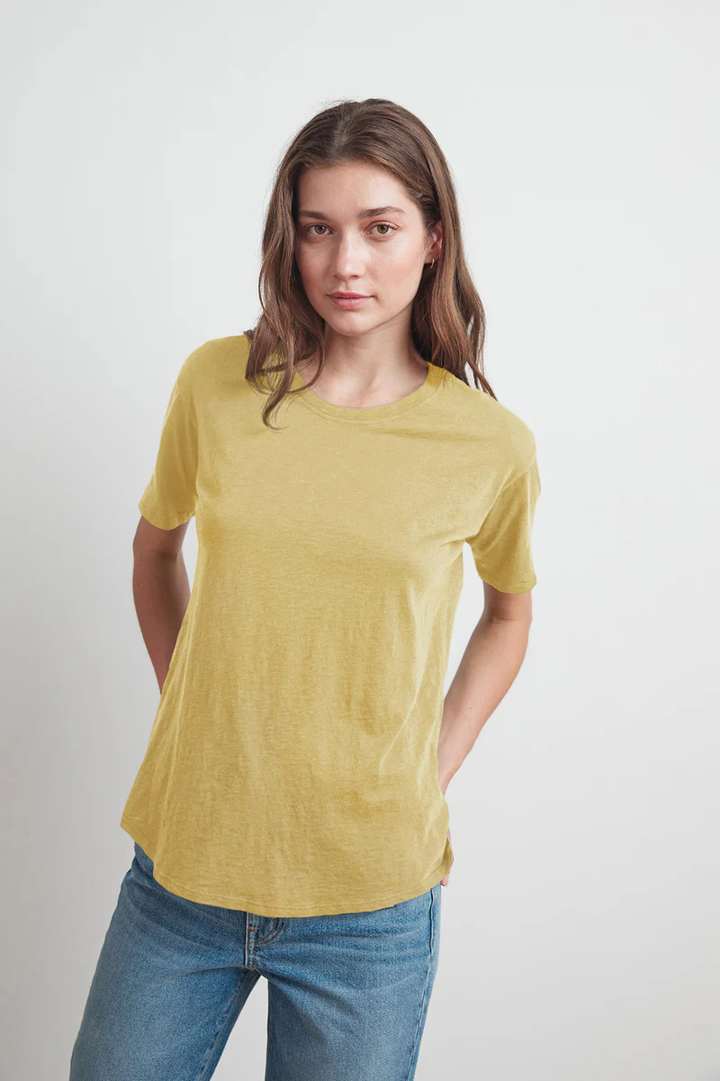 TERA COTTON SLUB TEE | Velvet by Graham & Spencer