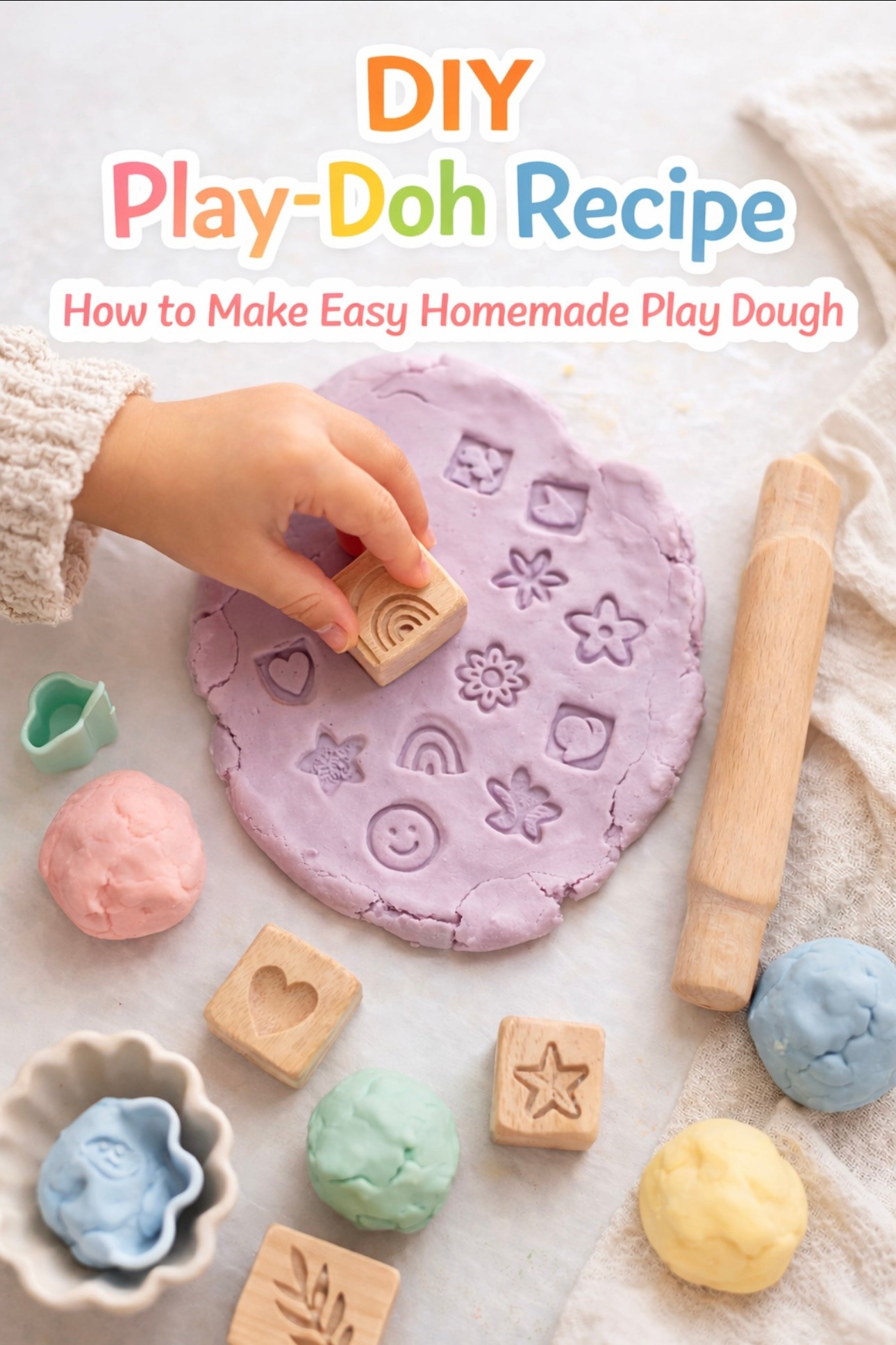 Looking for an easy DIY Play-Doh recipe? 
This simple homemade playdough is soft, colorful, and perfect for sensory play, toddler activities, preschool learning, and creative playtime. It only takes a few basic ingredients and lasts for weeks when stored properly.
Ingredients
• 1 cup flour
• ½ cup salt
• 1 tablespoon cream of tartar
• 1 tablespoon vegetable oil
• 1 cup water
• Food coloring (optional)
Instructions
In a saucepan, mix flour, salt, and cream of tartar.
Add water, oil, and food coloring.
Cook over medium heat, stirring constantly.
Continue stirring until the mixture forms a soft dough ball.
Remove from heat and let cool slightly.
Knead the dough until smooth.
Your homemade Play-Doh is ready to play with!
Store in an airtight container to keep it soft for weeks.

#playdoughrecipe #kidactivities #sensoryplay #toddleractivities #preschoolactivities

#LTKdayinmylife #LTKKids #LTKmomlife