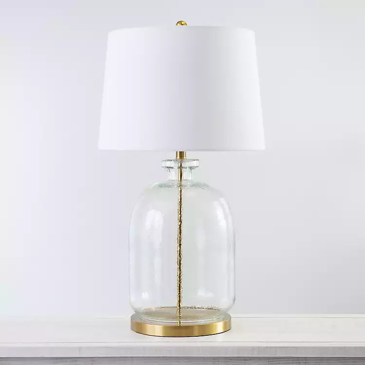 Gold and Glass Table Lamp | Kirkland's Home