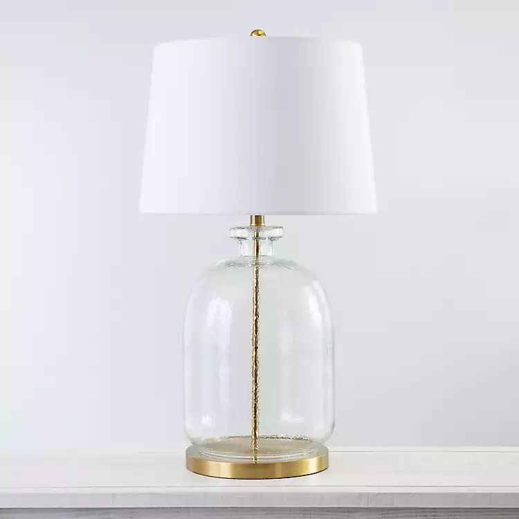 Gold and Glass Table Lamp | Kirkland's Home