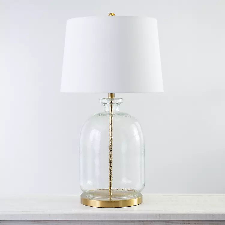 Gold and Glass Table Lamp | Kirkland's Home