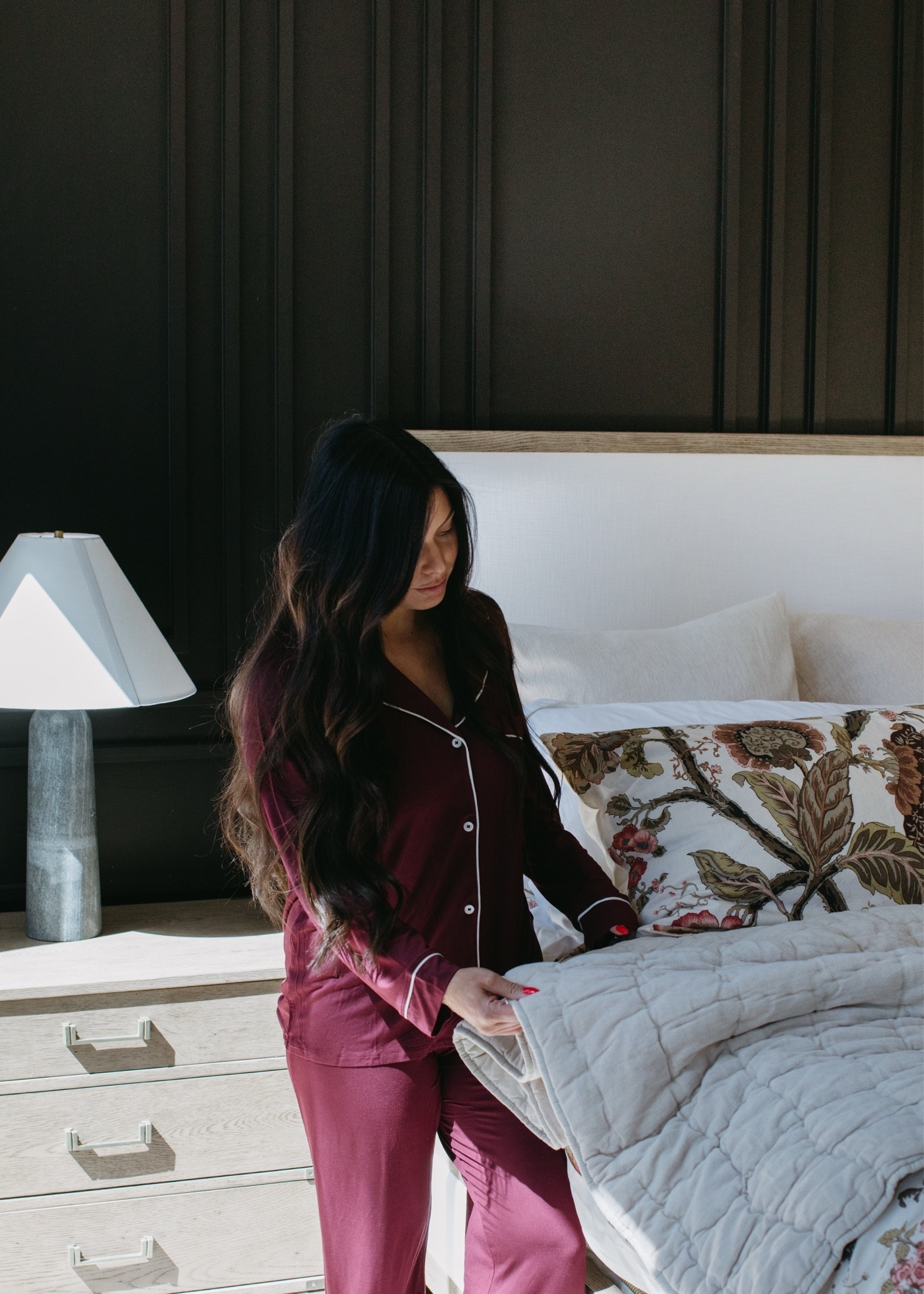 Cozy pajamas and a perfectly made bed. Doesn’t get much better than that! 5’2” and 135ish lbs. Wearing a size small.

#LTKgrwm #LTKdayinmylife #LTKHome