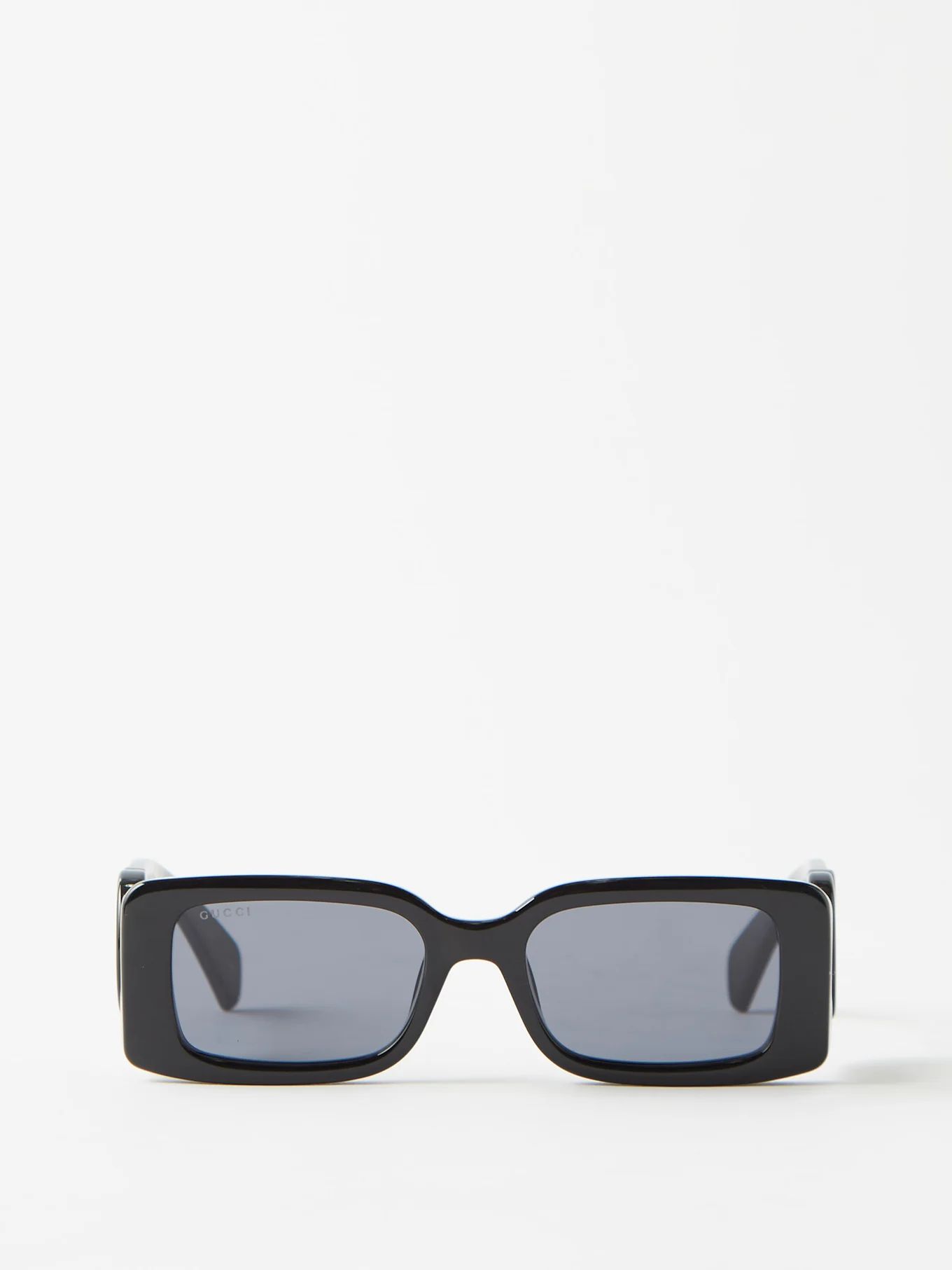 GG rectangle-frame acetate sunglasses | Matches (UK)