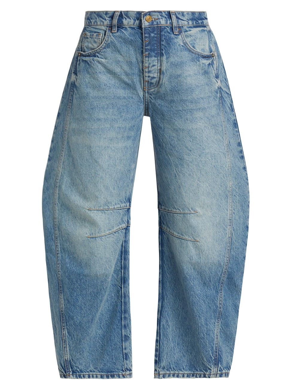 Women's We The Free Good Luck Barrel Jeans - Ultra Light Beam - Size 30 | Saks Fifth Avenue
