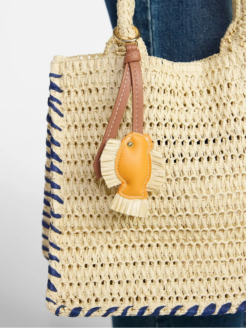 No Boundaries Women's Beach Icons Bag Charm, Orange Fish | Walmart (US)