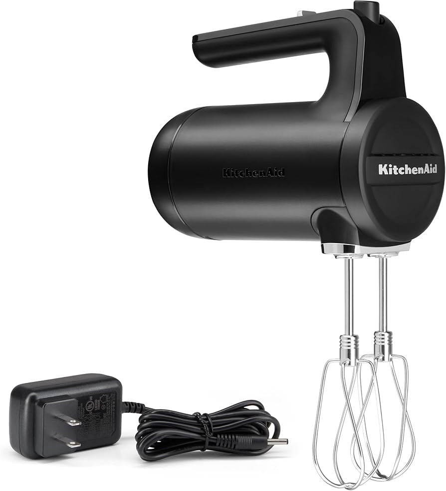 KitchenAid Cordless 7 Speed Hand Mixer - KHMB732, Matte Black | Amazon (US)