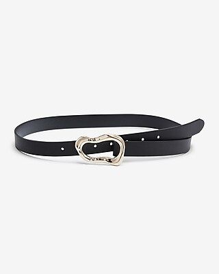 Skinny Gold Buckle Belt | Express