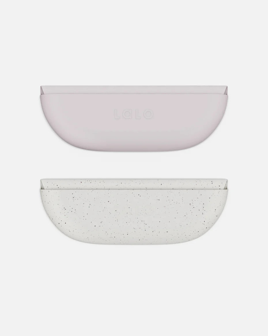 Lalo Silicone Bib (2-pack) | Non-toxic Super Soft Silicone | Lalo