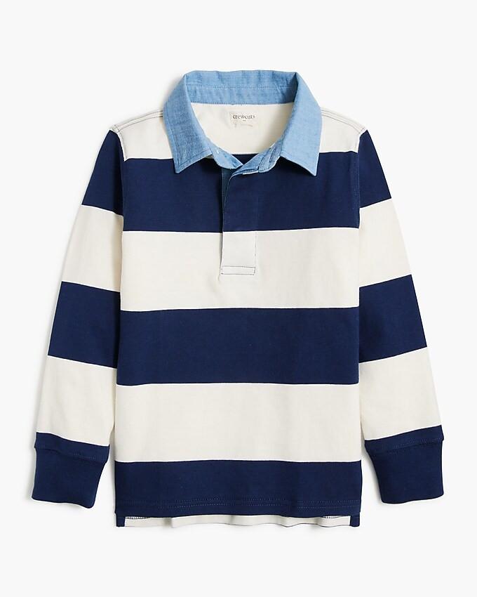 Boys' long-sleeve rugby polo shirt | J.Crew Factory