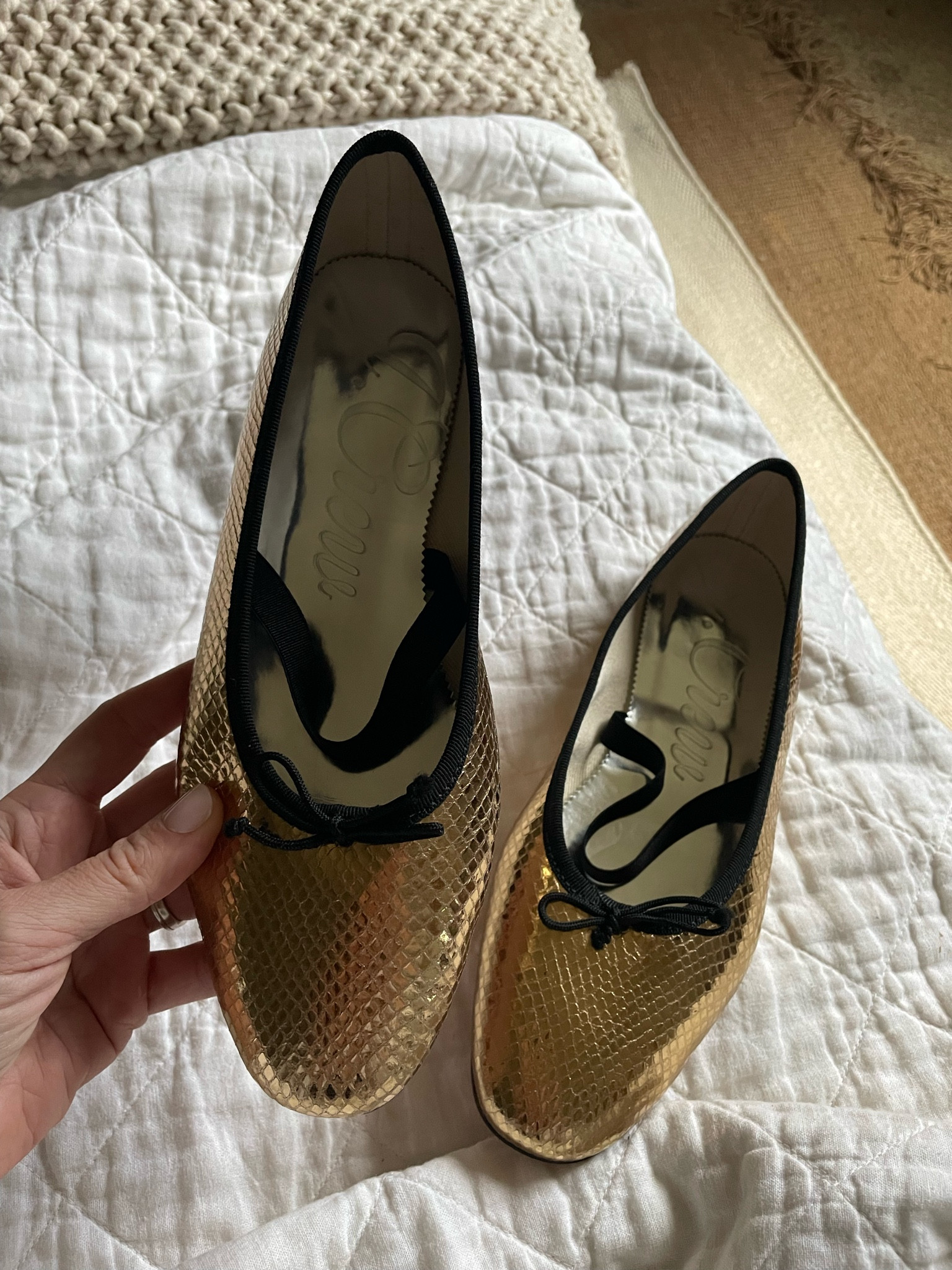 j crew snakeskin flats