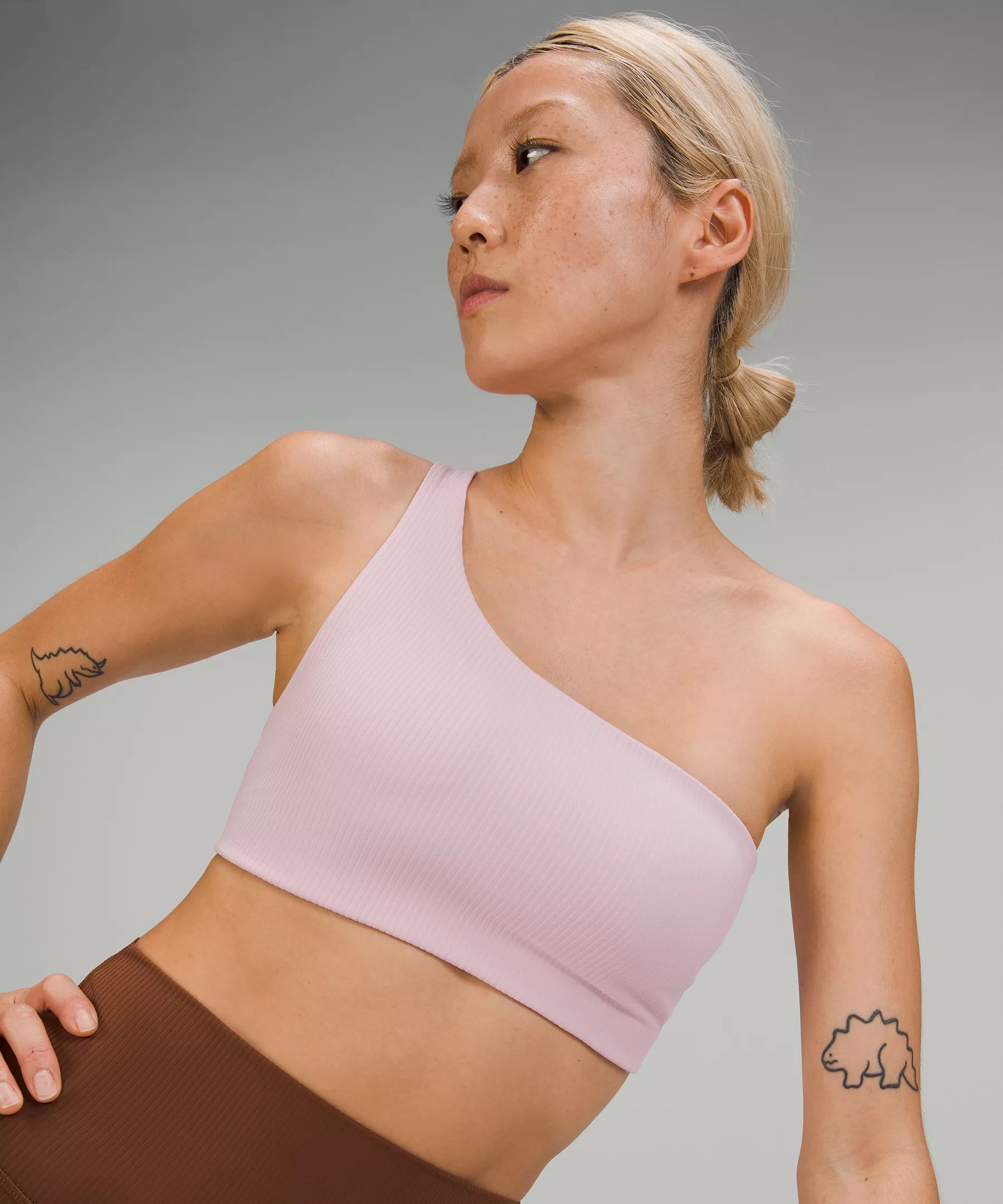 Ribbed Nulu Asymmetrical Yoga Bra Light Support, A/B Cup | Lululemon (US)