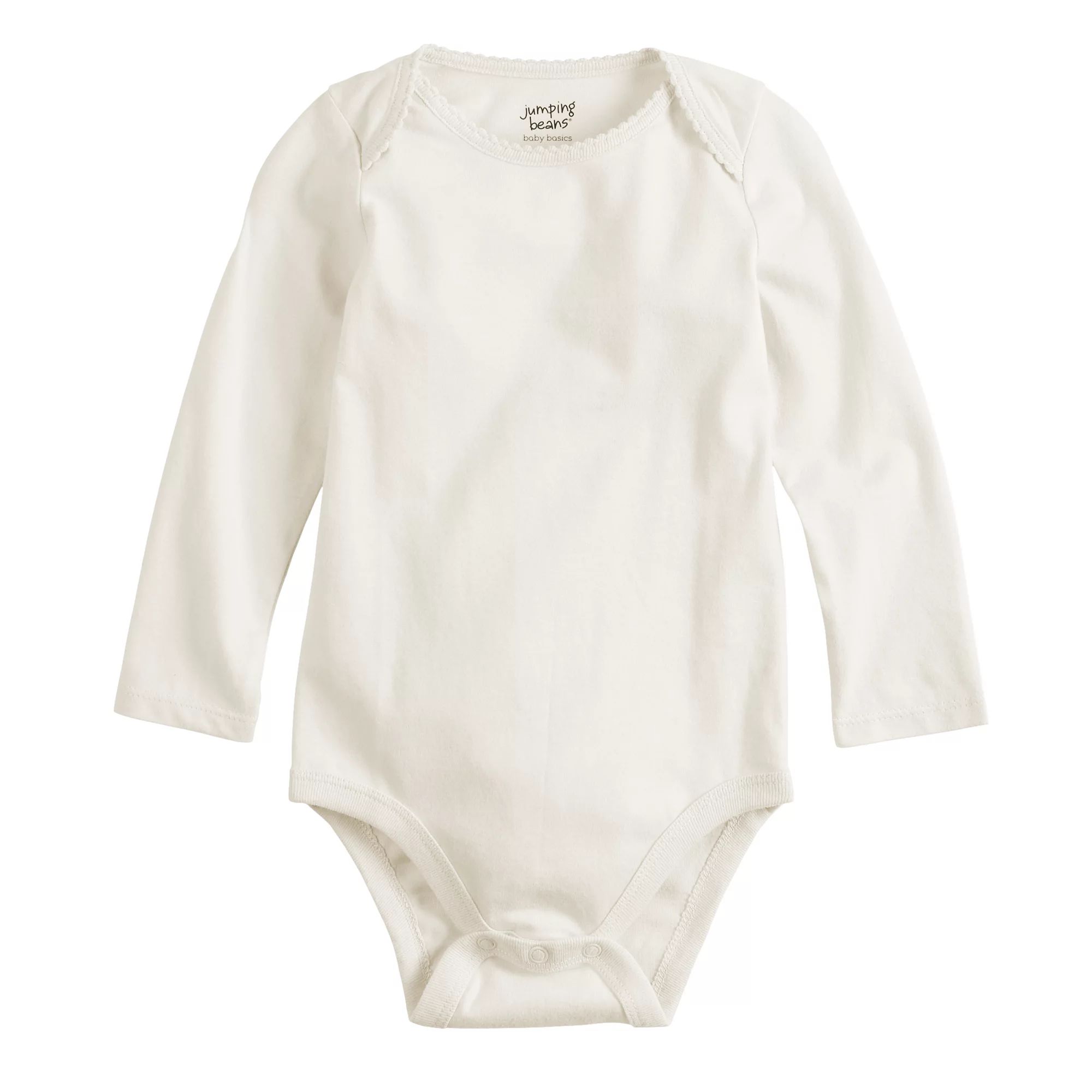Baby Girl Jumping Beans® Picot Solid Bodysuit | Kohl's