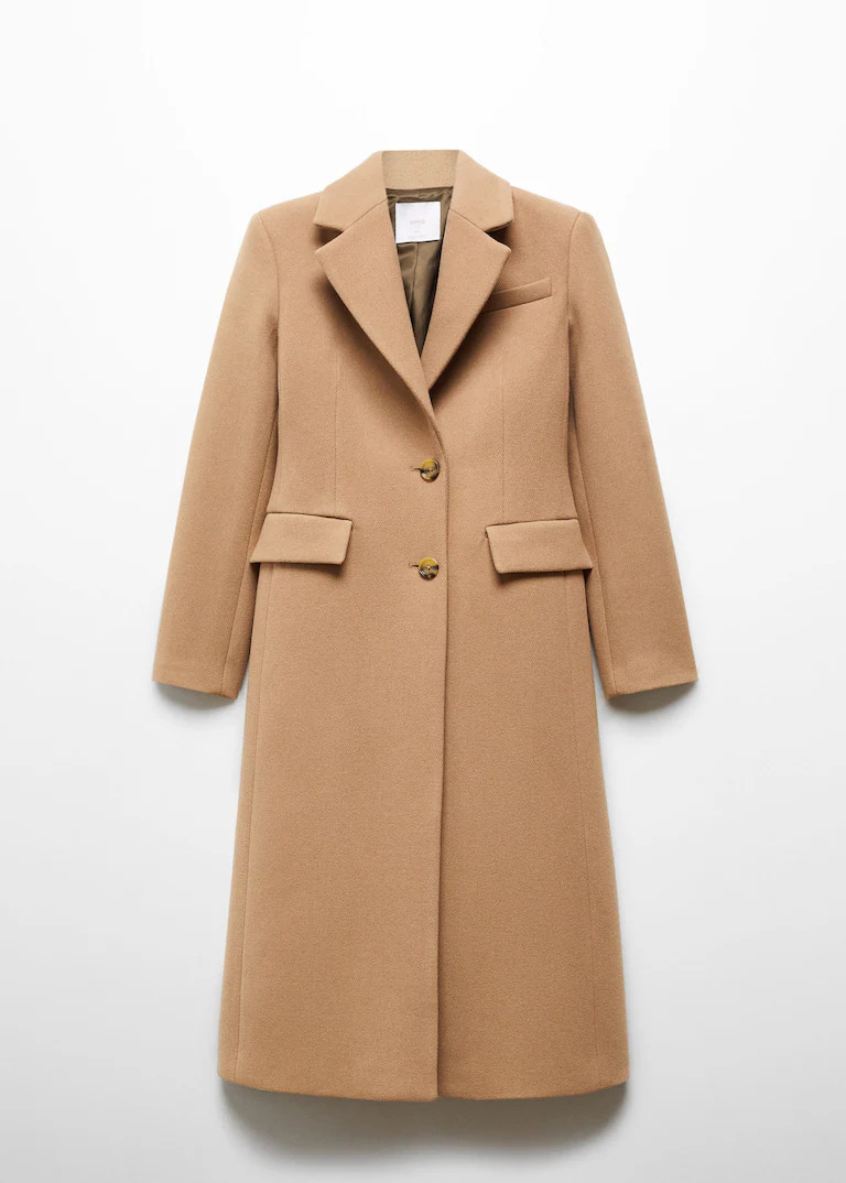 Wool overcoat -  Women | Mango USA | MANGO (US)