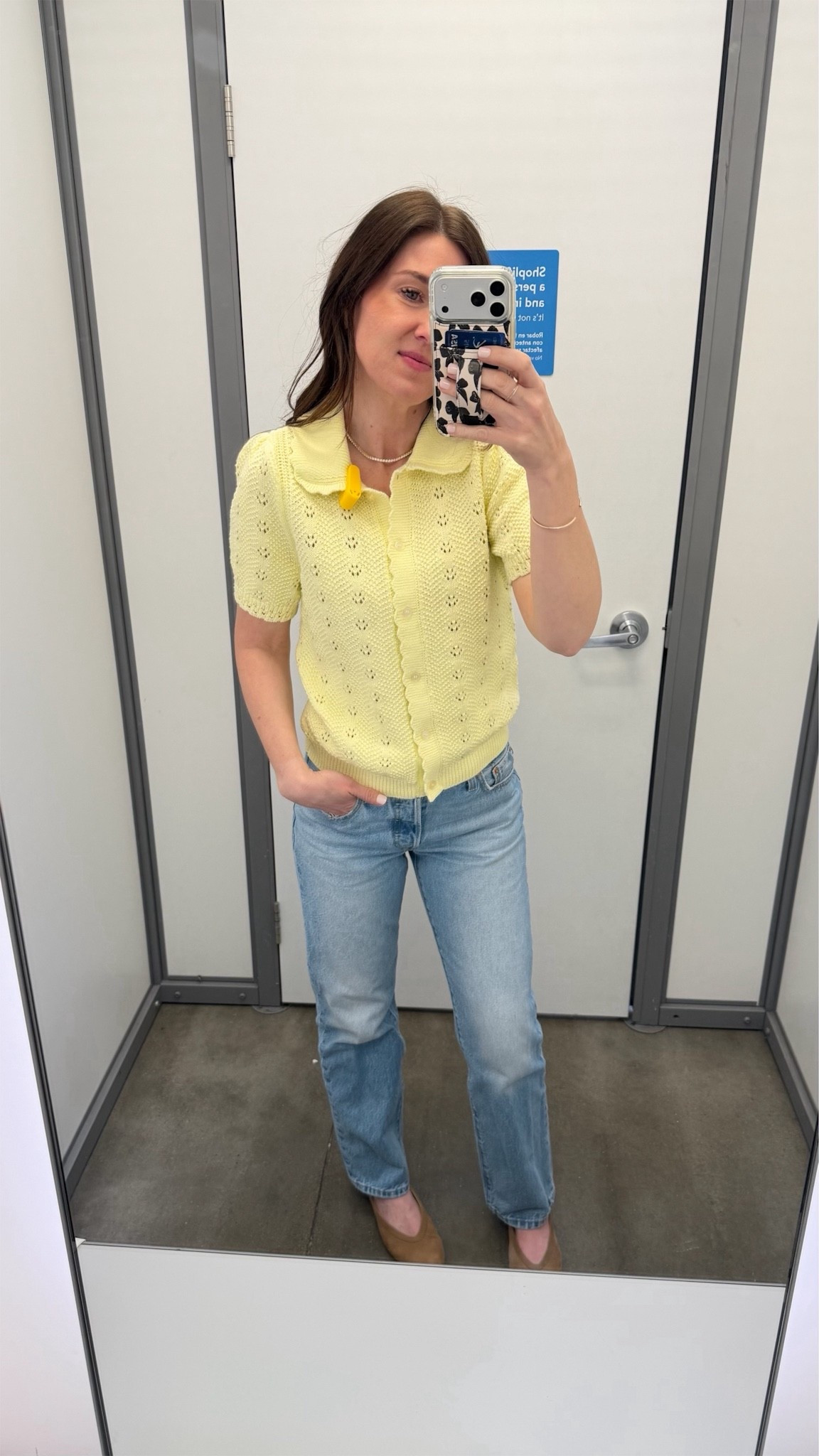 Ordered this yellow sweater! Ivint j crew vibes & perfect for spring summer. On sale for $13!! 

Spring, summer, OOTD, Levi’s, jeans, denim, Walmart, sweater, cardigan, butter, yellow, flats 

#LTKSeasonal #LTKSaleAlert #LTKootd
