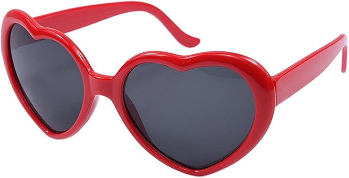 Armear Women Fashion Oversized Heart Shaped Retro Sunglasses Cute Eyewear UV400 | Amazon (US)